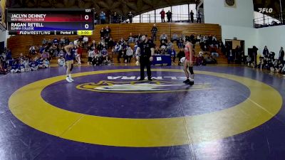 131 lbs 1st Place Match - Jaclyn Dehney, New England College vs Ragan Retell, Elmira College