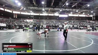 132 lbs Cons. Round 1 - Fisher Matlick, Owyhee vs Axel Marvin, Baker/Powder Valley