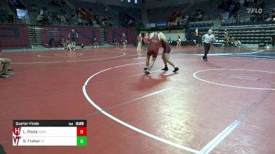 184 lbs Quarterfinal - Luke Rada, Harvard vs Sam Fisher, Virginia Tech