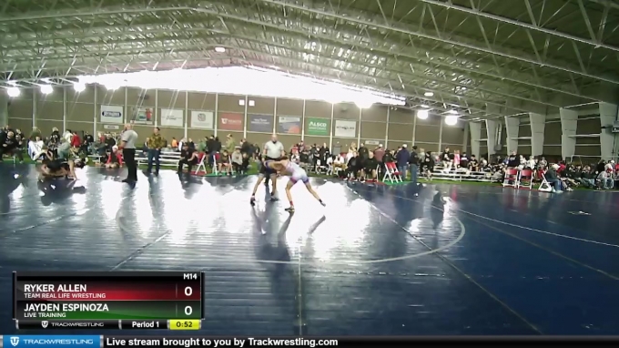 102 lbs Cons. Round 2 - Jayden Espinoza, Live Training vs Ryker Allen ...