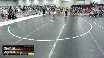 125 lbs Quarterfinal - Ava Milliner, Heart And Pride Wrestling Club vs Arianna Ruiz, Golden Bears Wrestling Club