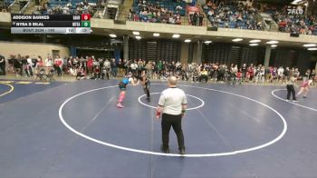 140 lbs Cons. Round 2 - Nysa S Bilal, Aurora (Waubonsie Valley) vs Addison Barnes, Maine South