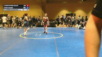 100 lbs Cons. Quarters - Christopher Baldo, Apex vs Dash Adams, NW Elite