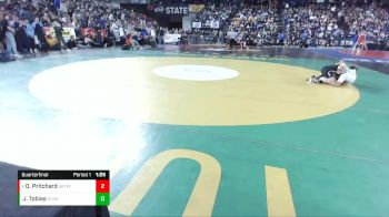 4A 138 lbs Quarterfinal - Owen Pritchard, Skyview vs Jordan Tobias, Chiawana