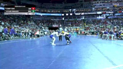 1A-165 lbs Champ. Round 2 - Kyler Knaack, Don Bosco vs Cody Cox, Lake Mills