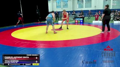 92kg Champ. Round 2 - Charles-Anthony Divita, Vanier College WC vs Titus Diceman, National Capital WC