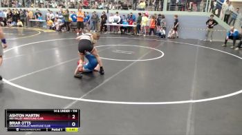 114 lbs Quarterfinal - Ashton Martin, Mid Valley Wrestling Club vs Briar Otts, Chugach Eagles Wrestling Club