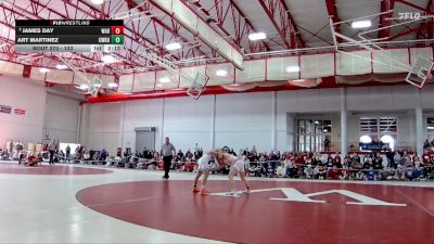 133 lbs 3rd Place Match - James Day, Wabash vs Art Martinez, Case Western Reserve