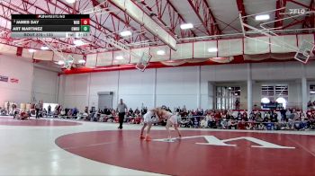 133 lbs 3rd Place Match - James Day, Wabash vs Art Martinez, Case Western Reserve