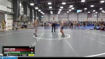 100 lbs Round 4 - Wyatt Cross, Team Michigan vs Mason VanAllman, PA Blue