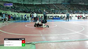 118 lbs Consi Of 8 #2 - Talan Tucker, Blanchard High School vs Dolin Parnell, Mustang Middle School