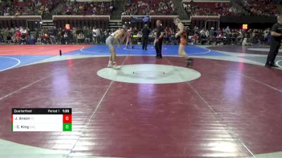 132 lbs Quarterfinal - Colton King, Dickinson Wrestling Club vs Jesse Anson, Team Saltzman