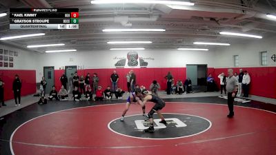 114 lbs Quarterfinal - Grayson Stroupe, Beaver County Christian School vs Kael Kimmy, North East Hs