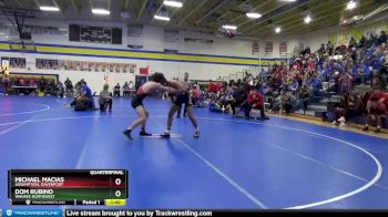 145 lbs Quarterfinal - Michael Macias, Assumption, Davenport vs Dom Rubino, Waukee Northwest