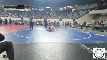 96 lbs Semifinal - Jackson Beckley, Team Tulsa Wrestling Club vs Blake Goucher, Prodigy Elite Wrestling