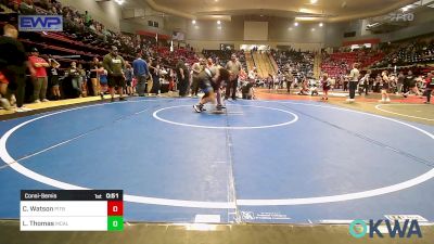 Consolation - Carlito Watson, Pitbull Wrestling Academy vs Luke Thomas, Mcalester Youth Wrestling