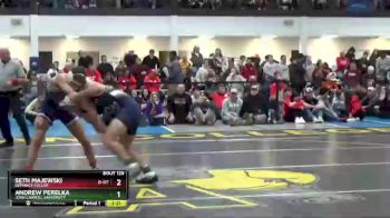 133 lbs Quarterfinal - Andrew Perelka, John Carroll University vs Seth Majewski, Defiance Collge