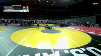 4A/3A/2A/1A Girls 145 Cons. Round 2 - April Lopez, Crane Girls vs Riley Paden, Cascade Girls