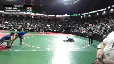 90 lbs Champ. Round 3 - Dhielan Cayas, Unattached vs Henry DeLamatre, ELM3