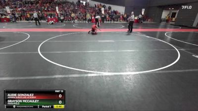 90 lbs Champ. Round 1 - Grayson McCauley, Marshfield vs Audie Gonzalez, Askren Wrestling Academy