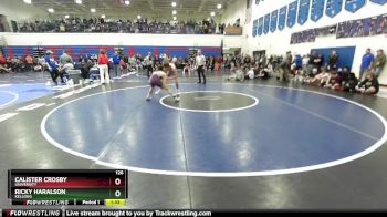 126 lbs Champ. Round 2 - Calister Crosby, University vs Ricky Haralson, Kellogg
