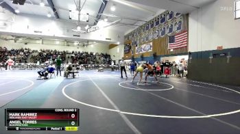 157 lbs Cons. Round 2 - Angel Torres, Bloomingtonn vs Mark Ramirez, Redlands East Valley