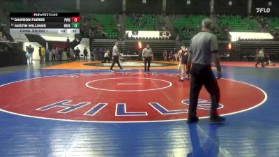 1A-4A 126 Cons. Round 1 - Dawson Farris, Pleasant Valley vs Austin Williams, Brooks