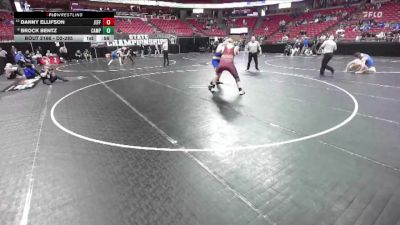 D2-285 lbs Cons. Round 1 - Danny Ellifson, Jefferson vs Brock Bentz, Campbellsport