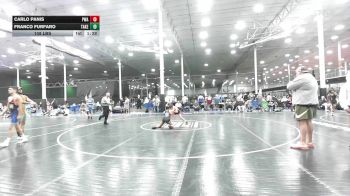 108 lbs Quarterfinal - Carlo Panis, Parabellum Wrestling Academy- HSC vs Franco Furfaro, Takedown Sports - HSC