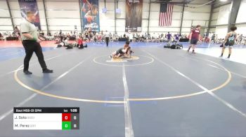 120 lbs Rr Rnd 1 - Jason Soto, SoCo Wrestling vs Mikey Perez, Grit Mat Club Red