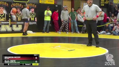 128 lbs Cons. Round 1 - Brandon Mccoy, Buljan vs Elija Crete, Durham Wrestling Club