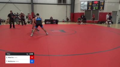 70 kg Round Of 128 - Zachary Martin, Lvwc vs Timothy McGuire, Ranger Wrestling Club