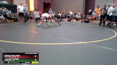 150 lbs Finals (8 Team) - Carter Foster, Alpha Elite vs Josiah Williams, Elite Athletic Club