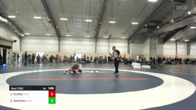 85 lbs Final - Jackson Dudley, Black Fox Wrestling Academy vs Zeke Sanchez, Sanderson Wrestling Academy