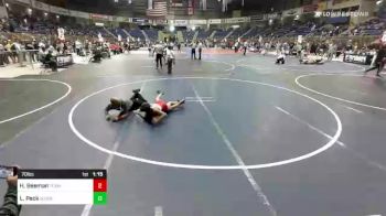 70 lbs Rr Rnd 2 - Hunter Beeman, Team Montana vs Lincoln Peck, Woodland Park Jr. WC