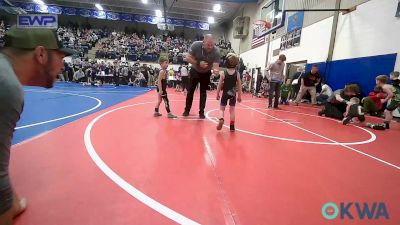 40 lbs Consolation - Angel Roshto, Miami vs Lucas Weisinger, Wyandotte Youth Wrestling