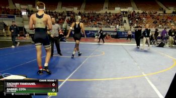 D1-165 lbs Champ. Round 1 - Gabriel Cota, Gila Ridge vs Zachary Fankhanel, Casteel HS