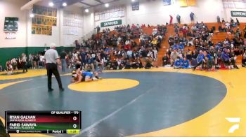 170 lbs Quarterfinal - Ryan Galvan, Santa Rosa Academy vs Farid Sawaya, Valencia Placentia