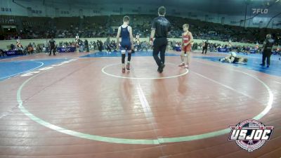 100 lbs Consi Of 16 #2 - Eli Brogden, NORTH DESOTO WRESTLING ACADEMY vs Bentley Lambert, Shawnee Takedown Club