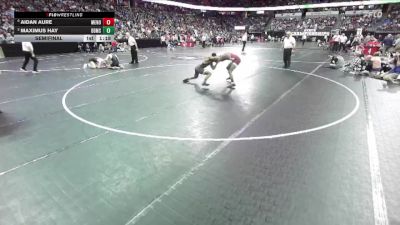 D1-126 lbs Semifinal - Aidan Aure, Menomonie vs Maximus Hay, Brown Deer/Messmer/Shorew.