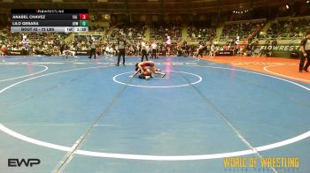 72 lbs Round Of 16 - Anabel Chavez, The Valley WC vs Lilo Gebara, Greater Heights Wrestling