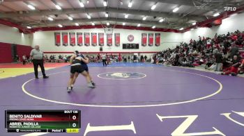 149 lbs Champ. Round 2 - Benito Saldivar, Fresno State NCWA vs Abriel Padilla, Modesto Junior College