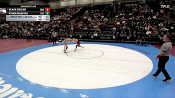 4A 144 lbs Champ. Round 1 - Ryker Maestas, Payson vs Blake Ziesler, Park City