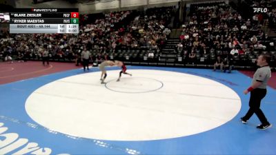 4A 144 lbs Champ. Round 1 - Ryker Maestas, Payson vs Blake Ziesler, Park City