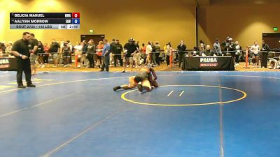 145 lbs Semis - Belicia Manuel, Michigan Wrestling Academy vs Aaliyah Morrow, Empire Girls Wrestling