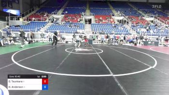 100 lbs Cons 16 #2 - Oumar Tounkara, Rhode Island vs Hunter Anderson, Idaho