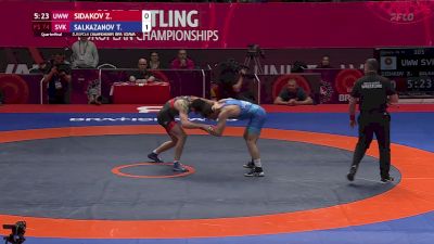 74 kg Quarterfinal - Zaurbek Sidakov, UWW vs Taimuraz Salkazanov, SVK