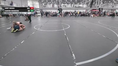 88 lbs Round 6 (10 Team) - Carter Redmond, Iron Horse White vs Abby Neidig, Outlaws MS