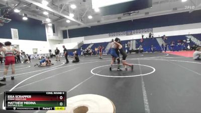 106 lbs Cons. Round 5 - Matthew Medina, Eastvale Elite vs Eisa Scrapper, Poway Wrestling