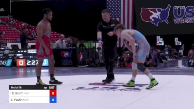 57 kg Rnd Of 16 - Caleb Smith, North Carolina vs Stevo Poulin, Northern Colorado Wrestling Club
